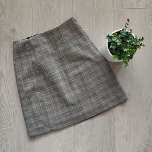 ARITZIA BABATON PLAID A LINE MINI SKIRT